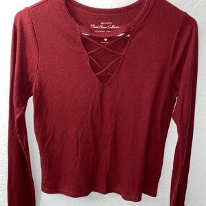 Burgundy long sleeve